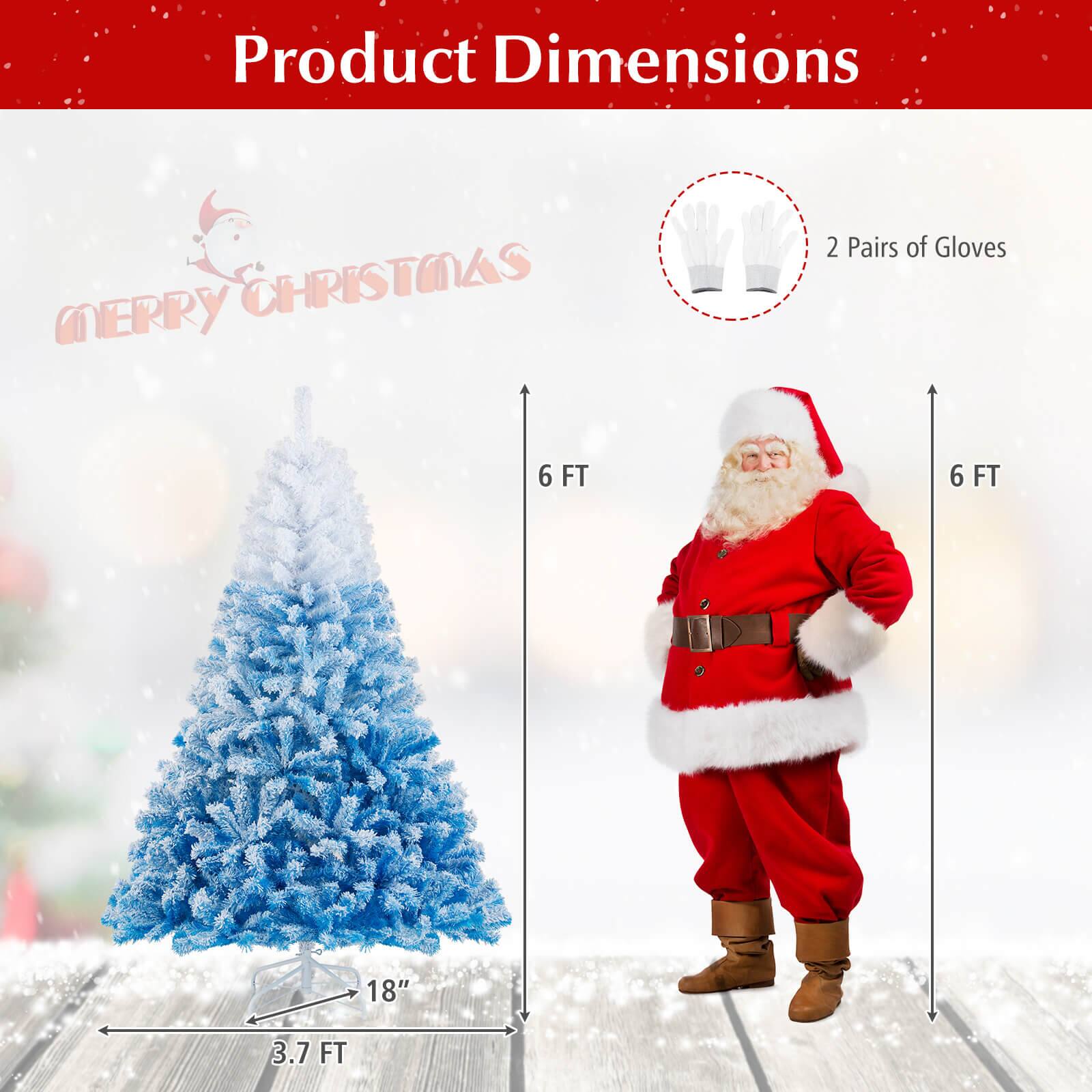 Product Dimensions  
MERRY CHRISTMAS  
2 Pairs of Gloves  
6 FT  
6 FT  
18"  
3.7 FT