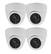 Angle. SPT - Fake/Decoy Security Dome Camera with LED Light (4-Pack) - White.