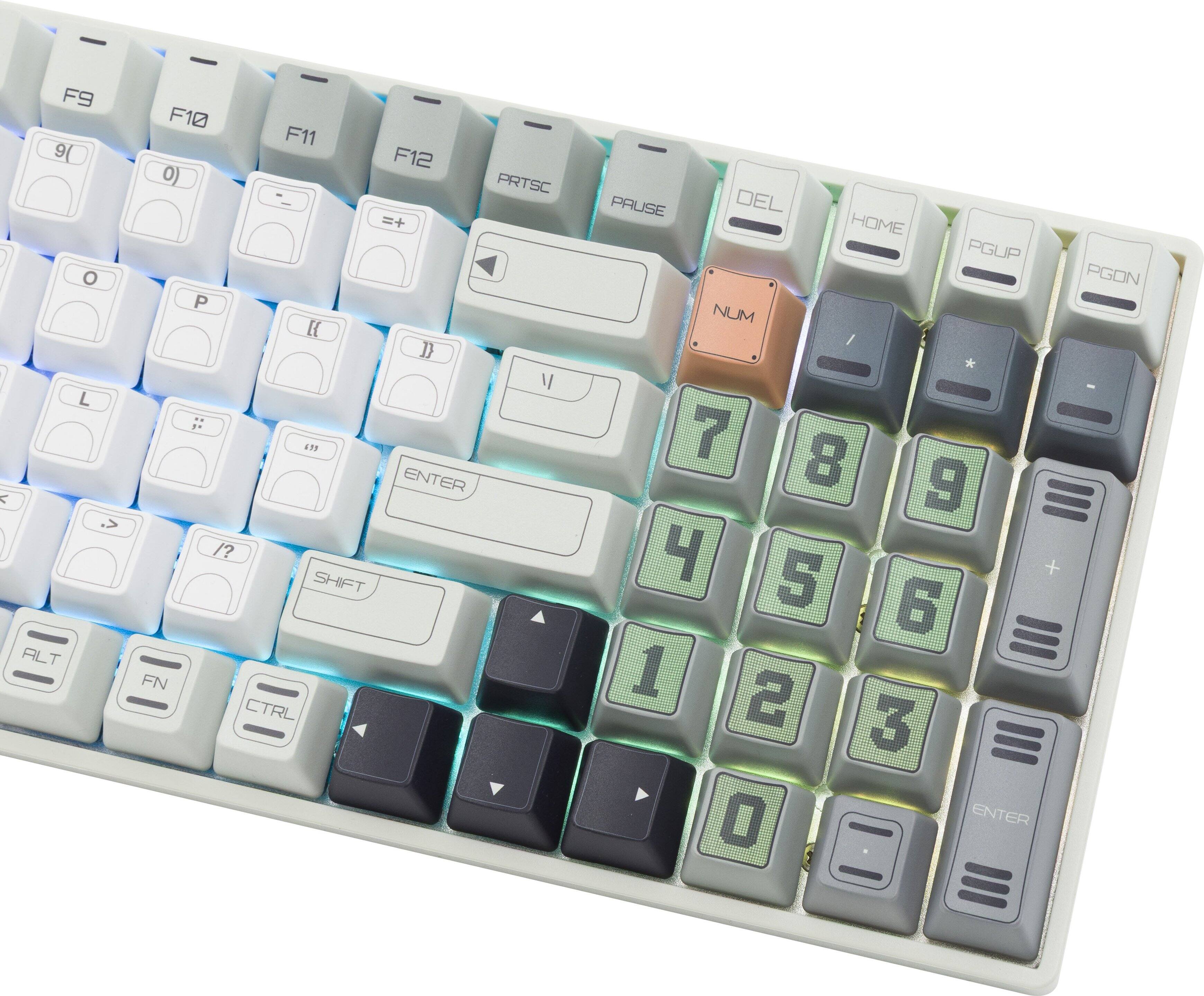 F9 F10 F11 F12 9 0 - = PRTSC PAUSE DEL HOME PGUP PGDN NUM / * 7 8 9 4 5 6 1 2 3 0 ENTER O P I I L ; ' SHIFT ALT FN CTRL ENTER