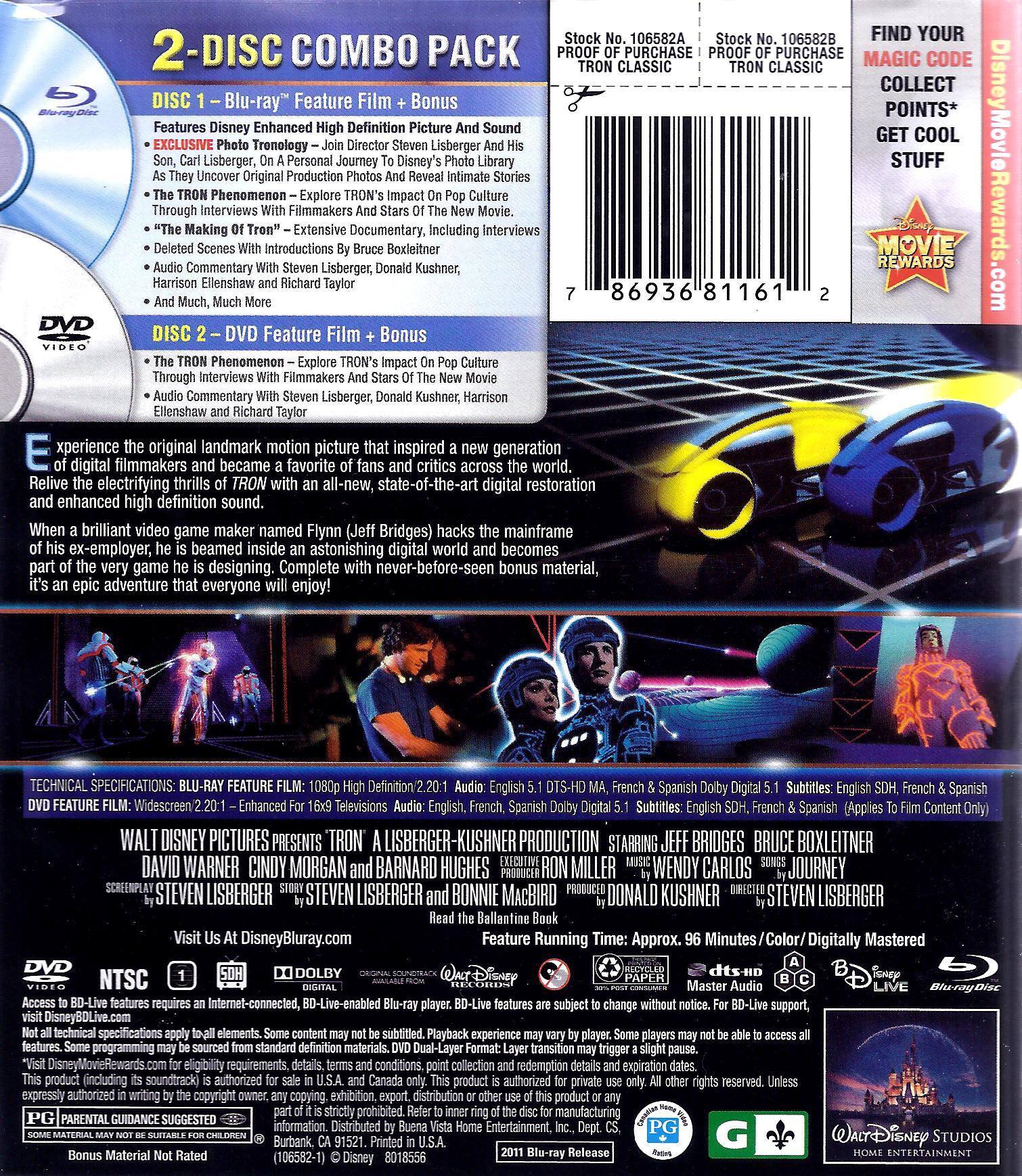 Alt View 1. Tron   - BLU-RAY.