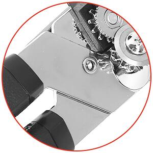 Alt View 4. KOOMADE - KOOMADE Can Opener Safety Kitchen Tools Easy Grip Side Cut Manual Opener For Cans' Lid Kitchen Gadgets - Black handle.