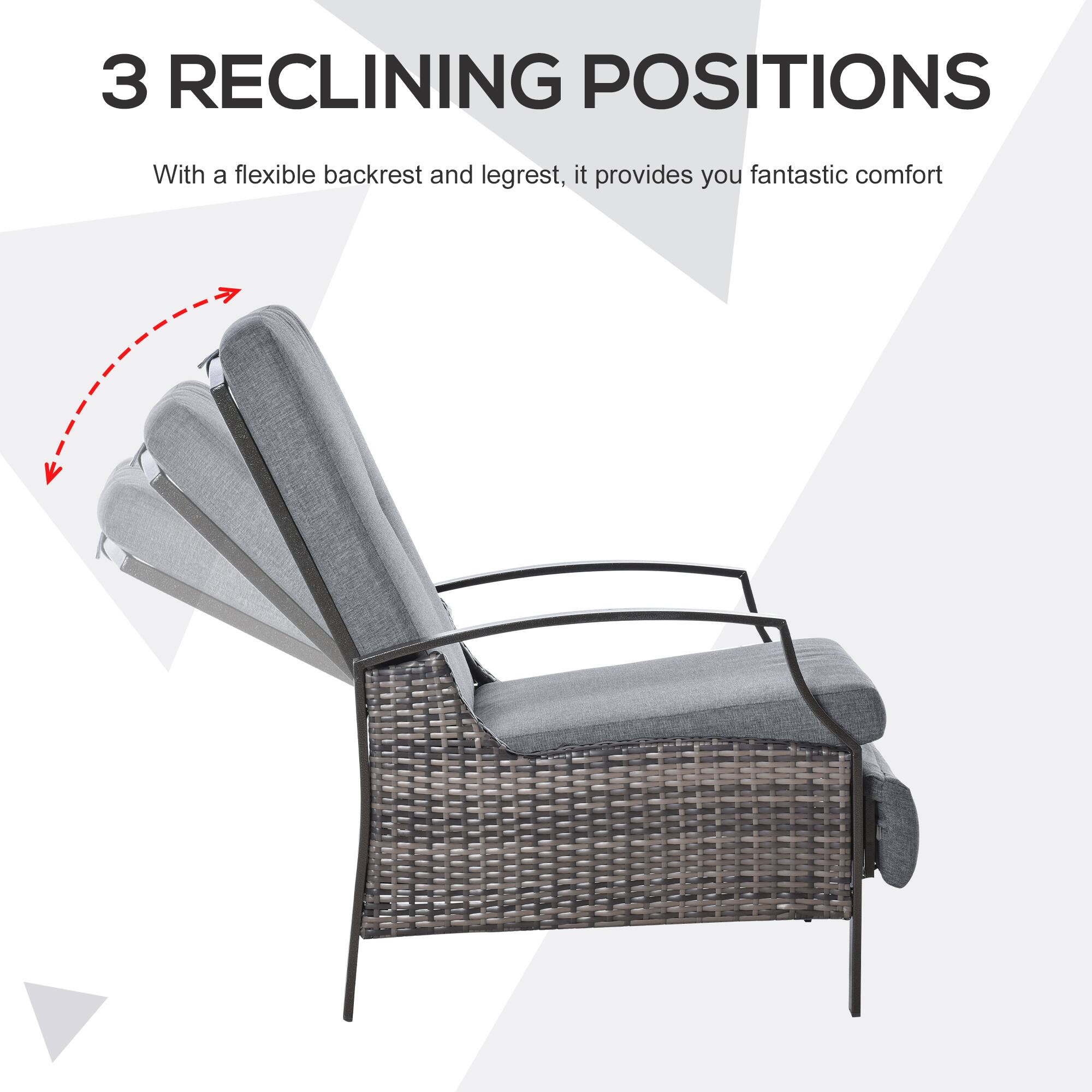 3 RECLINING POSITIONS

With a flexible backrest and legrest, it provides you fantastic comfort