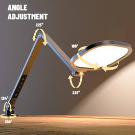 Dazzed Corner - Led Desk Lamps, Dimmable Zoom Lighting - Black