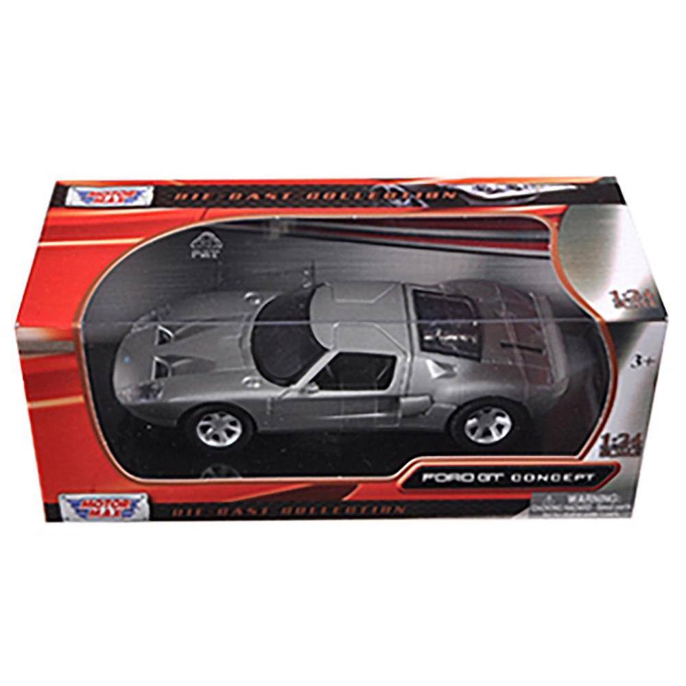 Sure, here is the corrected and grouped text from the image:

- **PA** (likely a logo or abbreviation)
- **BIE BASE COLLECTION**
- **1:24**
- **FORD GT CONCEPT**
- **WARNING** (with additional text below, likely safety information)
- **3+** (age recommendation)
- **124** (model number or part of the packaging design)