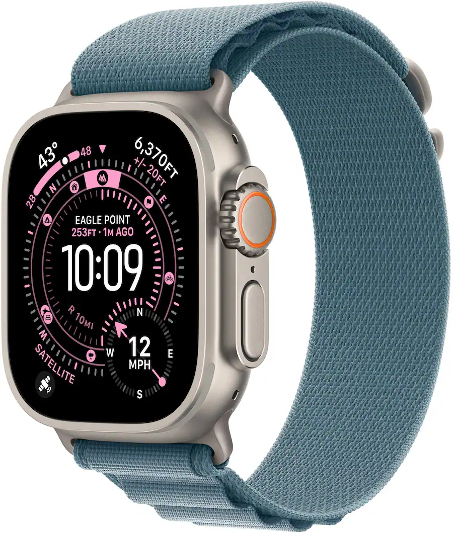 Apple Watch Ultra (GPS+Cellular) 49mm Titanium Case with Light