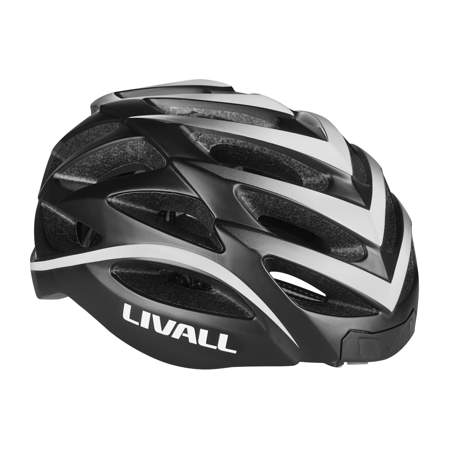 LIVALL - BH62 Neo Smart Helmet with Bluetooth Speakers, Smart Lighting & Fall Detection with SOS Alert- Black - One size fits all - Black&White