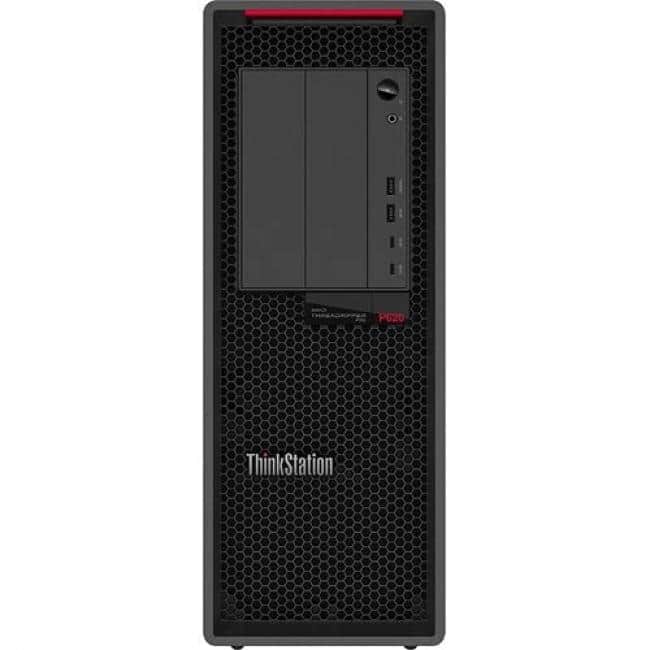 Lenovo - ThinkStation P620 Desktop Workstation TR PRO-5945WX 32GB RAM 1TB SSD - Black