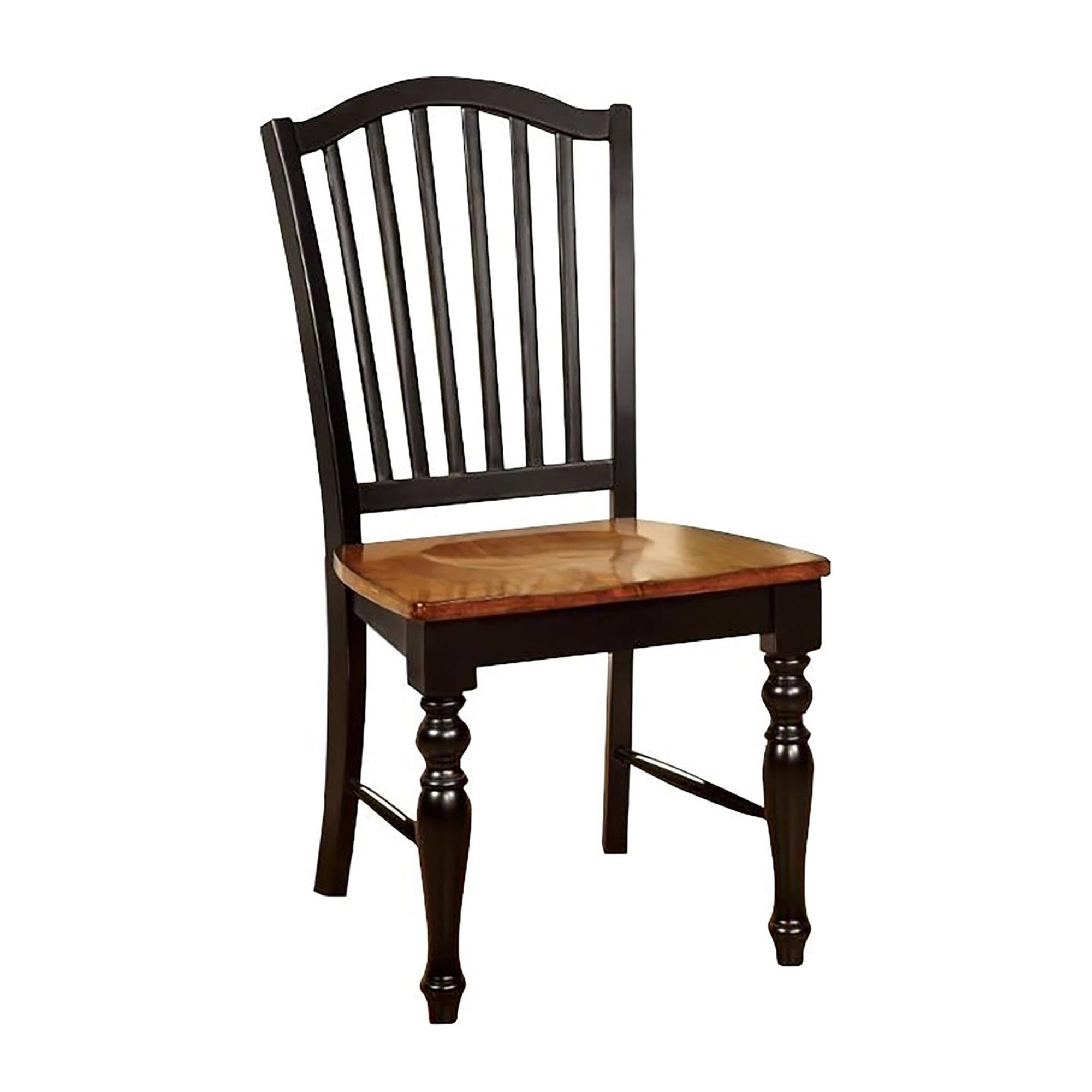 Alt View 2. Manhattan Lane - Gin 7pc Dining Table Chair Set, Extendable 60-78 Inch Oak Brown, Black - Black, Oak Brown.