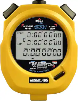 Ultrak - 495 100 Lap Digital Stopwatch - Yellow