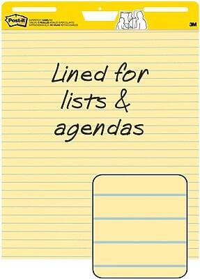 Lined for lists & agendas