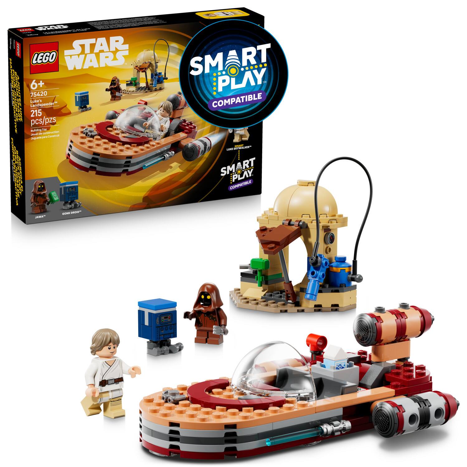 - ada - : ES | | STAR Ja LEGO WARS ! 6+ : 75420 1 Luke's e : Landspeeder adar 215 pcs/pzs Bdng - - centtrutun c surtion Aue CANA Ag -  1 - - O - CAN SMART SM RT PLAY COMPATIBLE - - CIOCAE SMART RT SM PLAY COMPATIBLE - - - 201