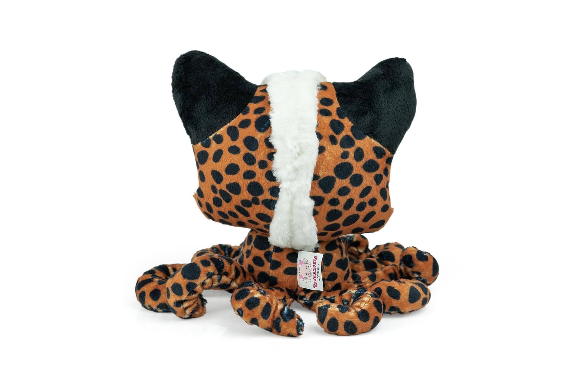 Alt View 2. Tentacle Kitty - Tentacle Kitty Series Cheetah Kitty Plush Collectible | Measures 8 Inches Tall - Orange.