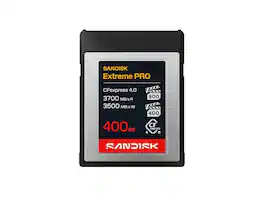 SANDISK - Extreme PRO CFexpress 4.0 Type-B Memory Card - 400GB - 3700MB/s(R) / 3500MB/s(W) - SDCFEB-400G-GN4NN