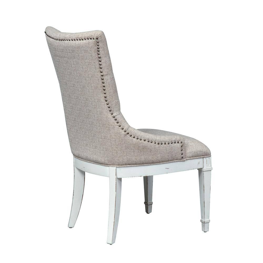 Alt View 4. Liberty Furniture Industries - Abbey Park Hostess Chair-Set of 2 in Antique White - White.