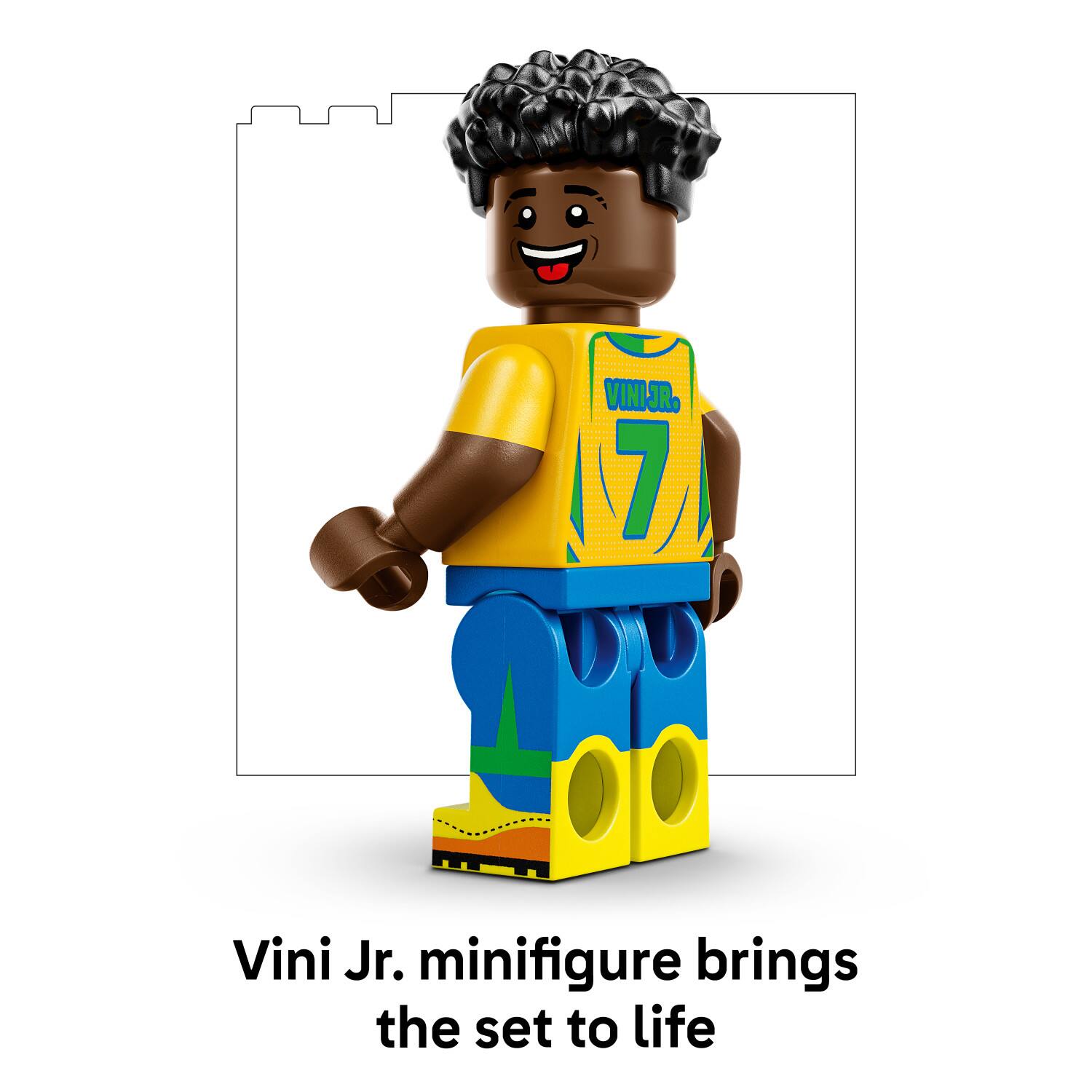 Vini Jr. minifigure brings the set to life