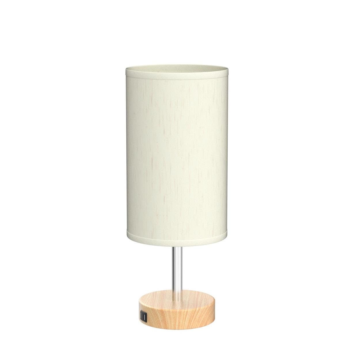 Alt View 1. Reds Spade - Yarra Decor Bedside Lamps USB Port Touch Control Table Lamp Bedroom Wood Way Dimmable Nightstand Lamp - Gray.