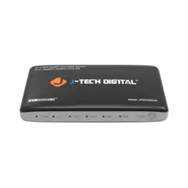 J-Tech Digital - 4K 30Hz 1x4 HDMI Splitter - Black