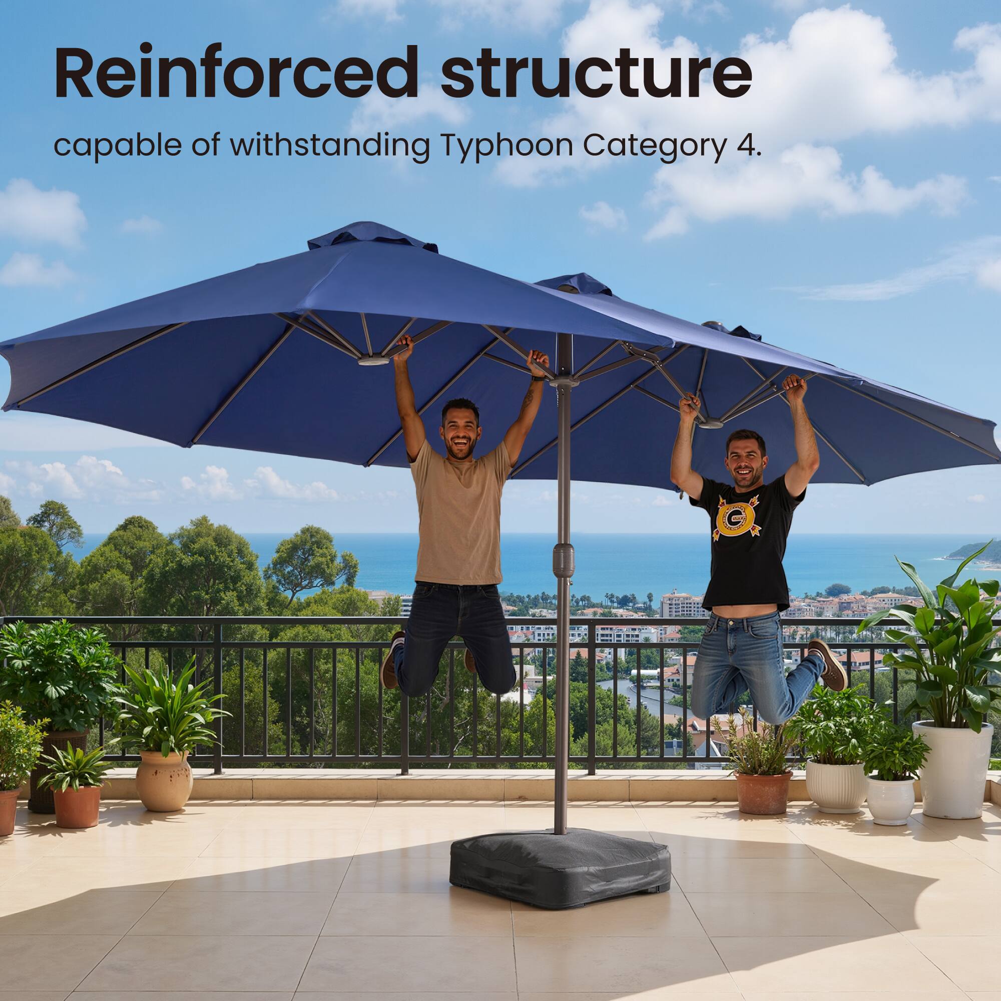 Reinforced structure capable of withstanding Typhoon Category 4.