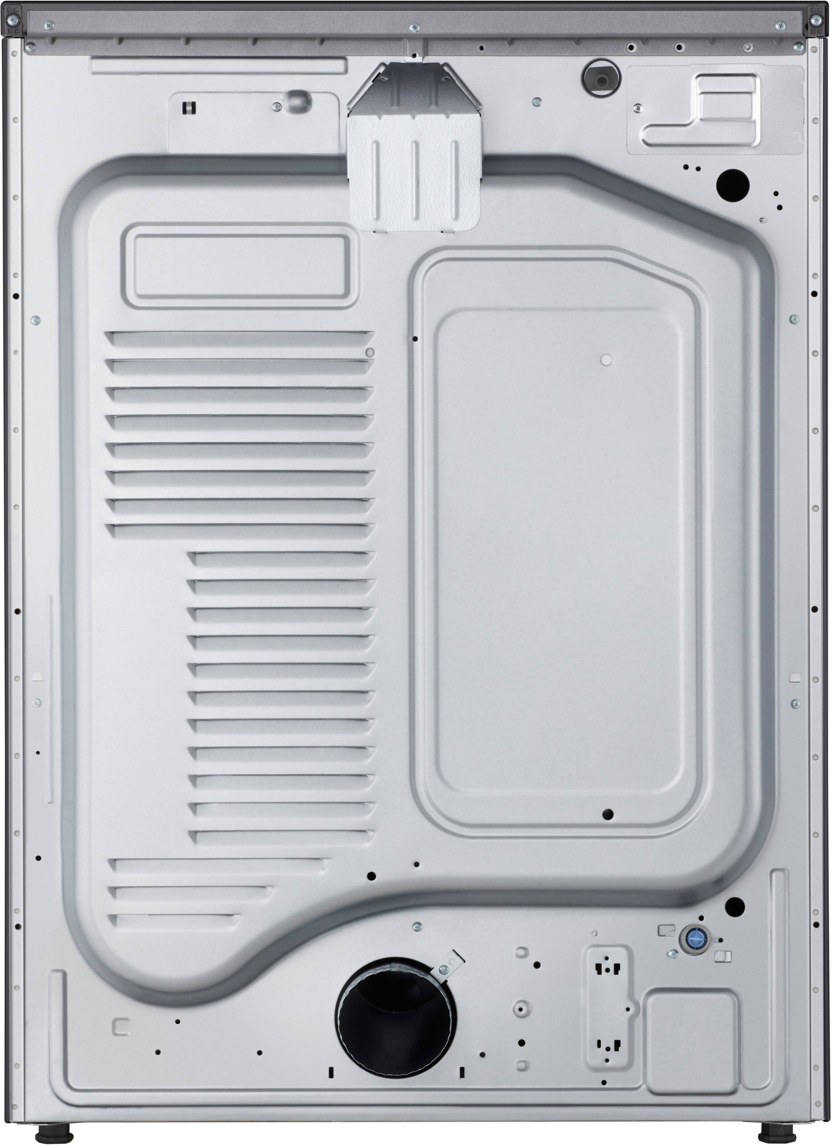 Alt View 10. LG - SIGNATURE 9.0 Cu. Ft. Stackable Smart Electric Dryer with TurboSteam and AI Sensor Dry - Brushed Black Steel.