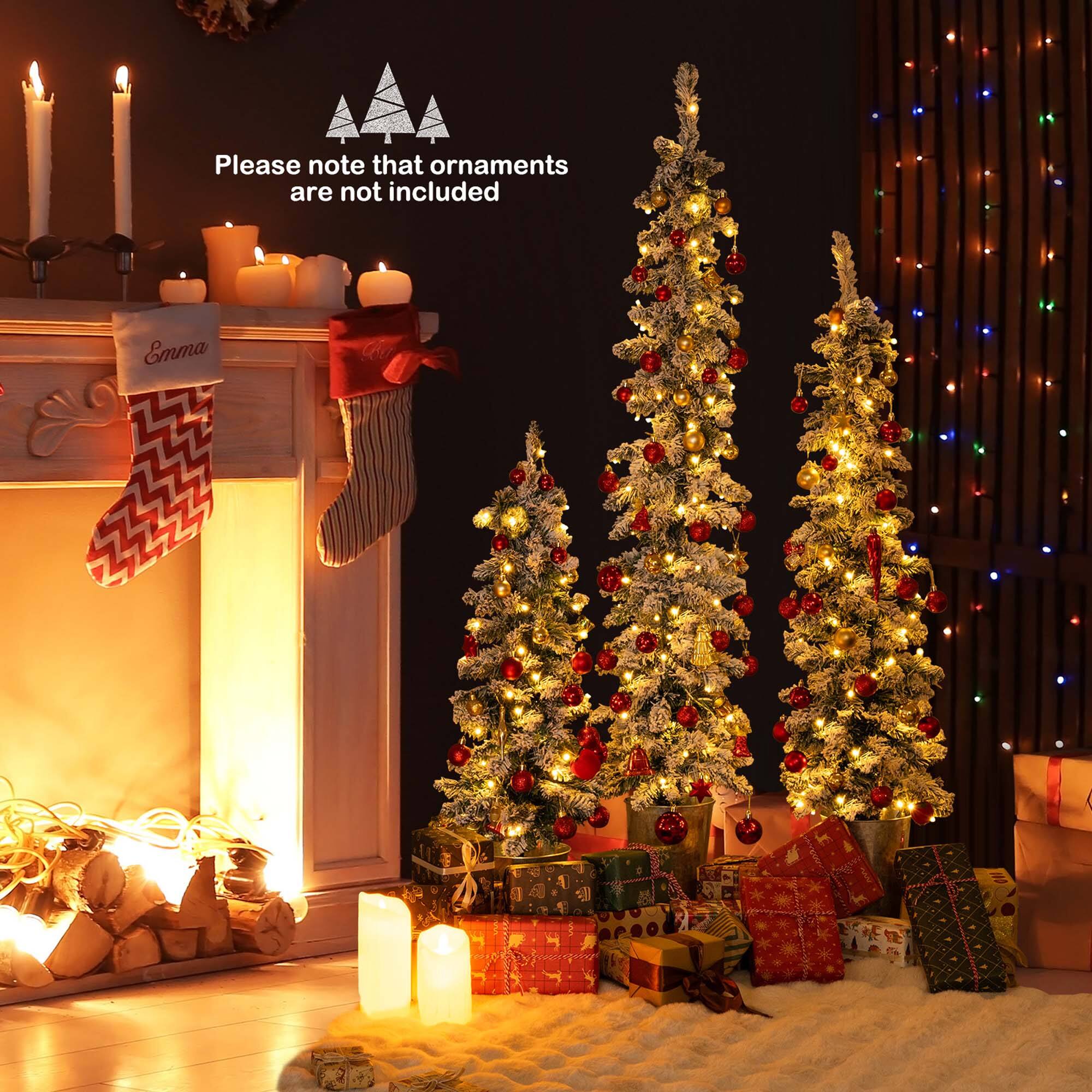 Please note that ornaments are not included