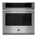 JennAir - RISE 30" Built-In Single Electric Convection Wall Oven with Advanced Temperature Precision - Stainless Steel