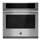 Front. JennAir - RISE 30" Built-In Single Electric Convection Wall Oven with Advanced Temperature Precision - PrintShield Stainless.