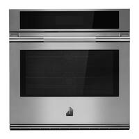 JennAir - 30" Built-In Electric Single Oven With Convection and Flat-Tine Racks - Stainless Steel - Front_Zoom