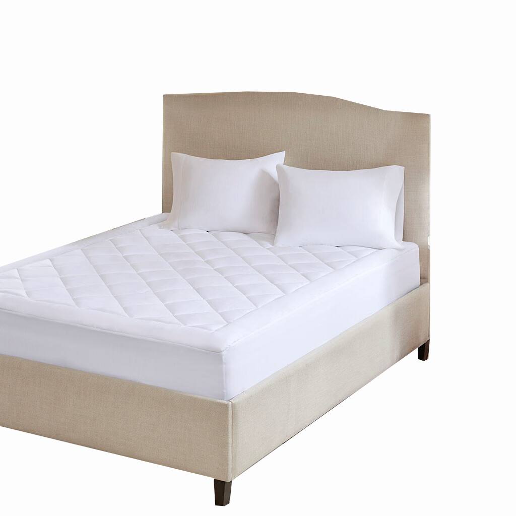 Front. Gracie Mills - Gracie Mills Shaffer Deep Pocket Waterproof Mattress Pad - White.