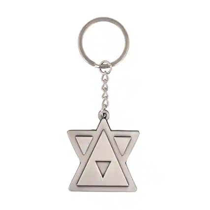 Front. Gaya Entertainment - Battleborn "Jennerit Empire" Logo Metal Keychain - Silver.