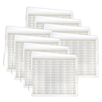 Front. Bead Storage Solutions - Elizabeth Ward Bead Storage Solutions 82 Pc Tiny Supplies Organizer, 8 Pack - clear.