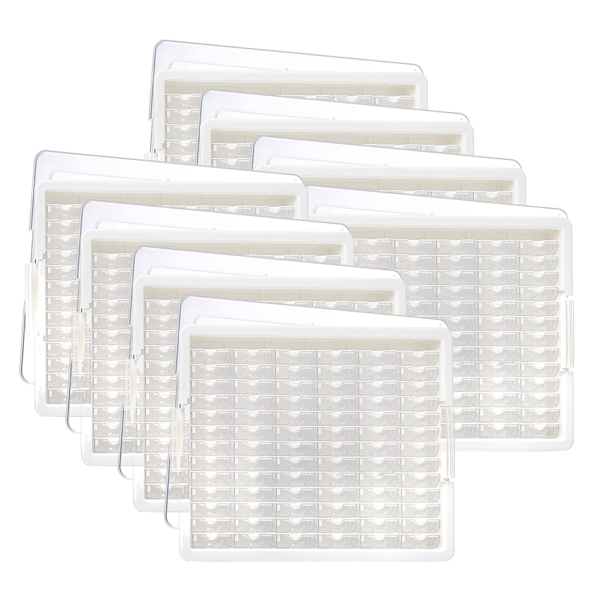 Front. Bead Storage Solutions - Elizabeth Ward Bead Storage Solutions 82 Pc Tiny Supplies Organizer, 8 Pack - clear.