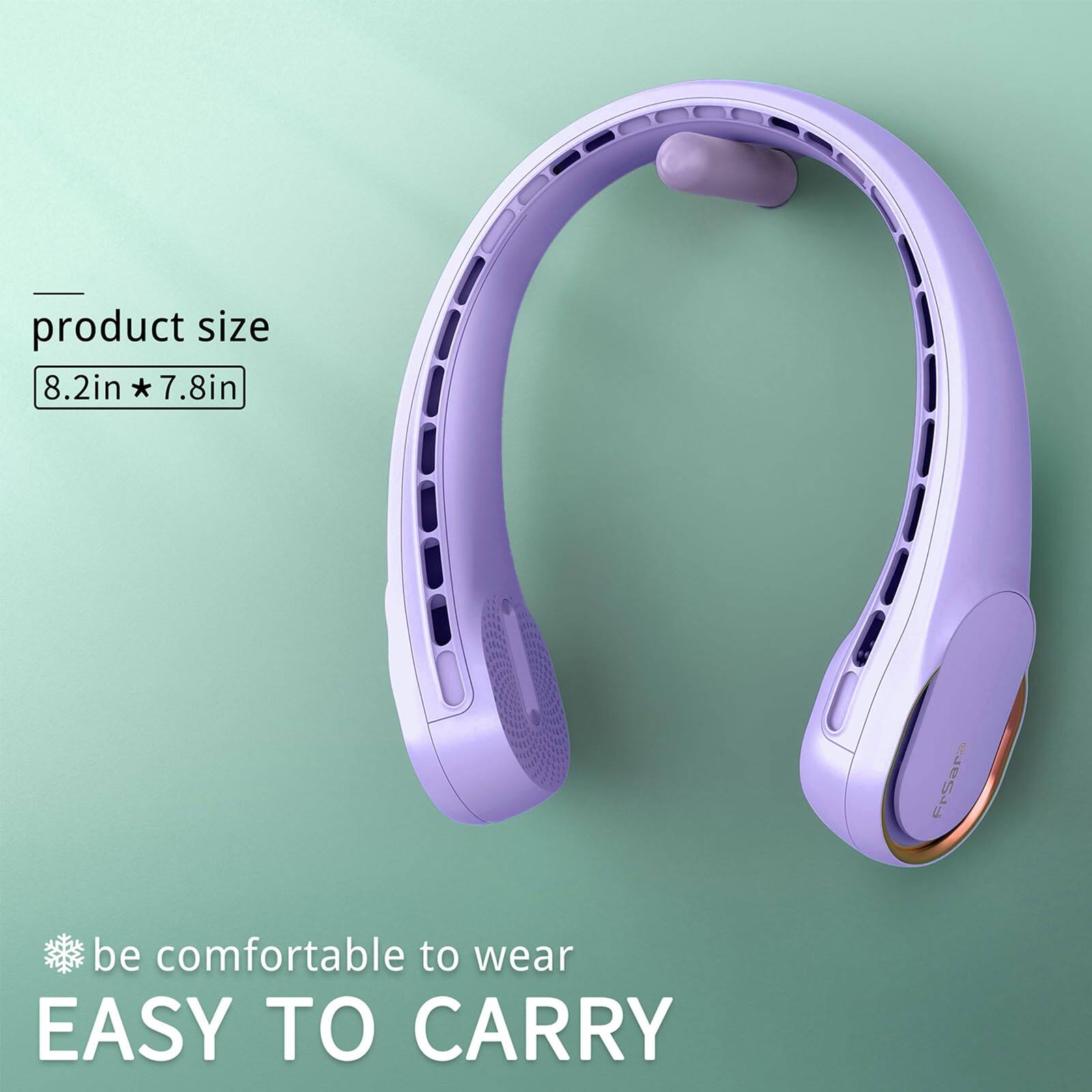 product size 8.2in * 7.8in  
be comfortable to wear  
EASY TO CARRY