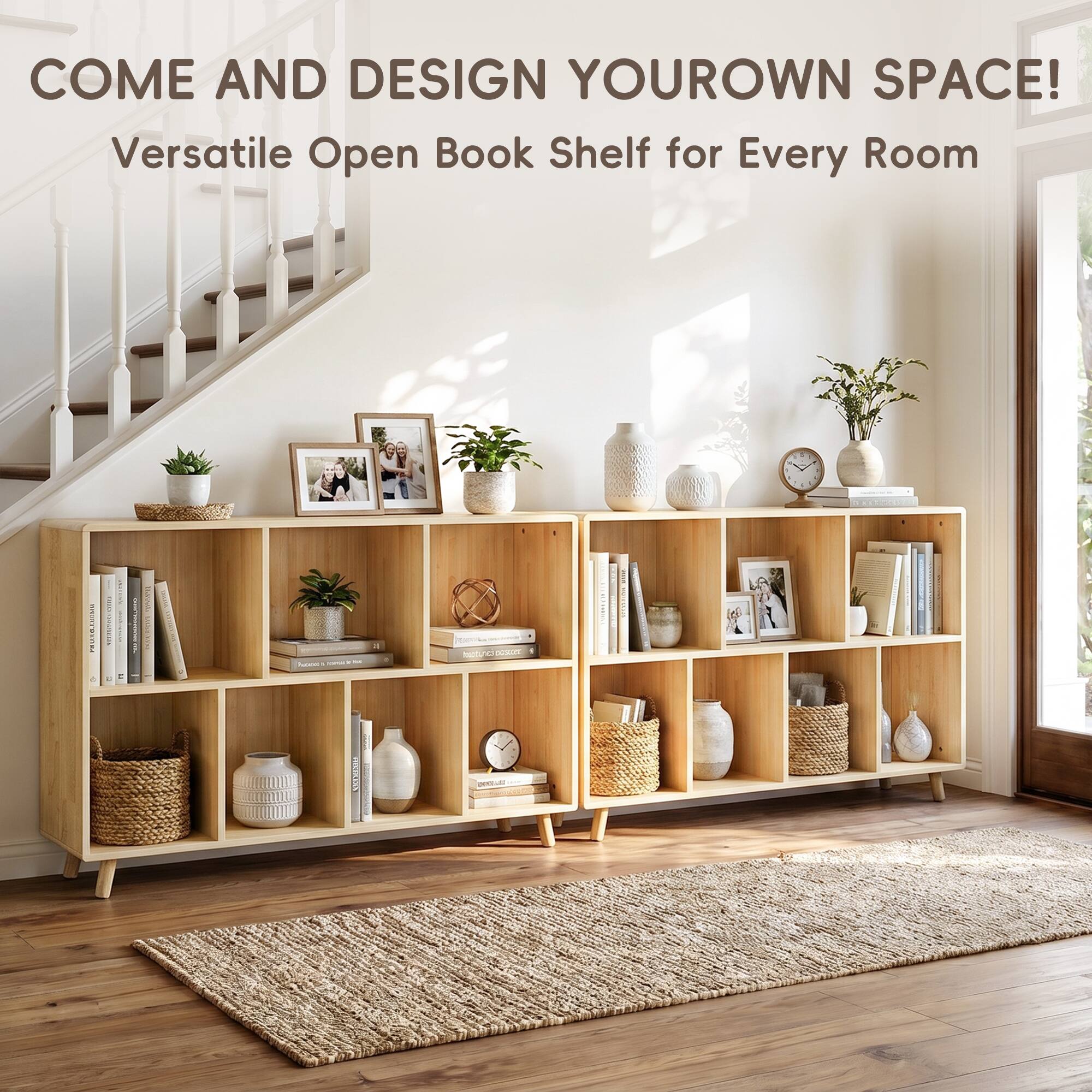 COME AND DESIGN YOUR OWN SPACE!  
Versatile Open Book Shelf for Every Room