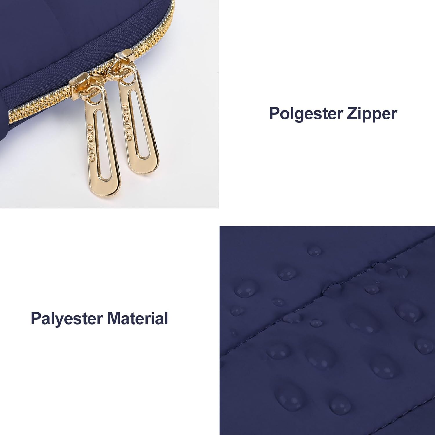 Polgester Zipper  
Polyester Material