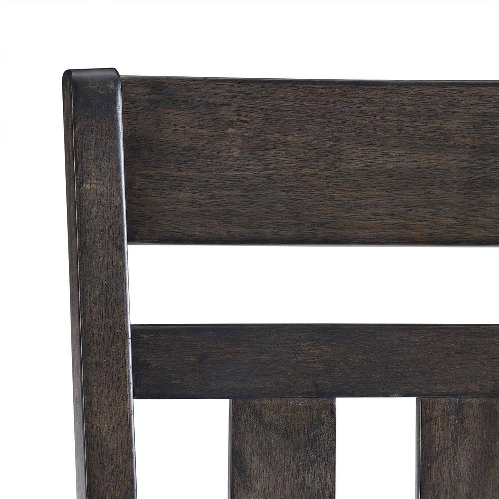 Alt View 4. Crosley Furniture - Hayden 4-Piece Slat Back Dining Chair Set - Grey.