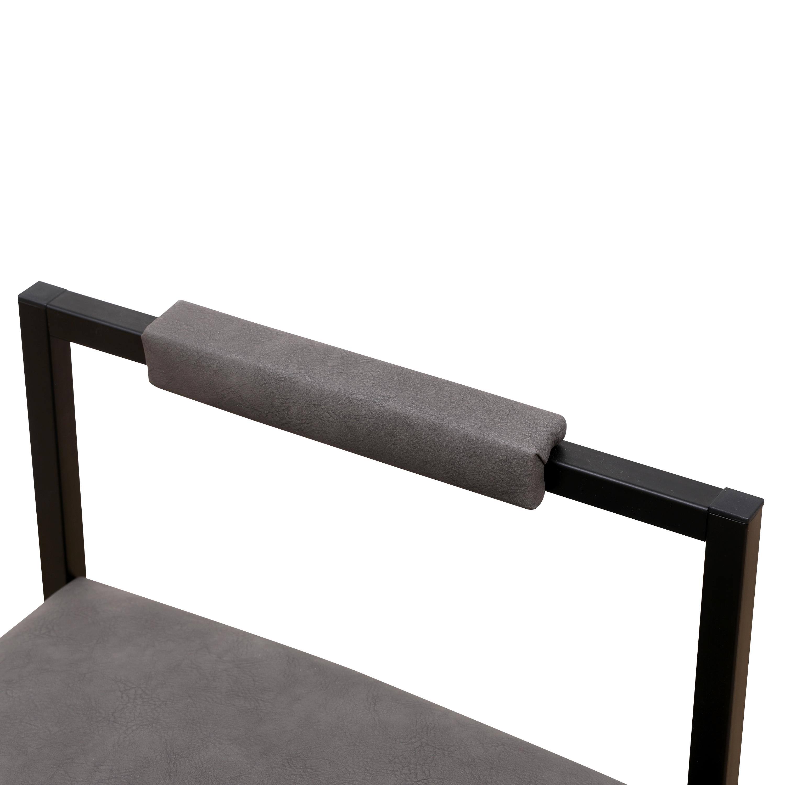 Left. SlickBlue - Set of 2 Counter Height Barstools Kitchen Island Stools with Backs for Comfort & Style - Grey.