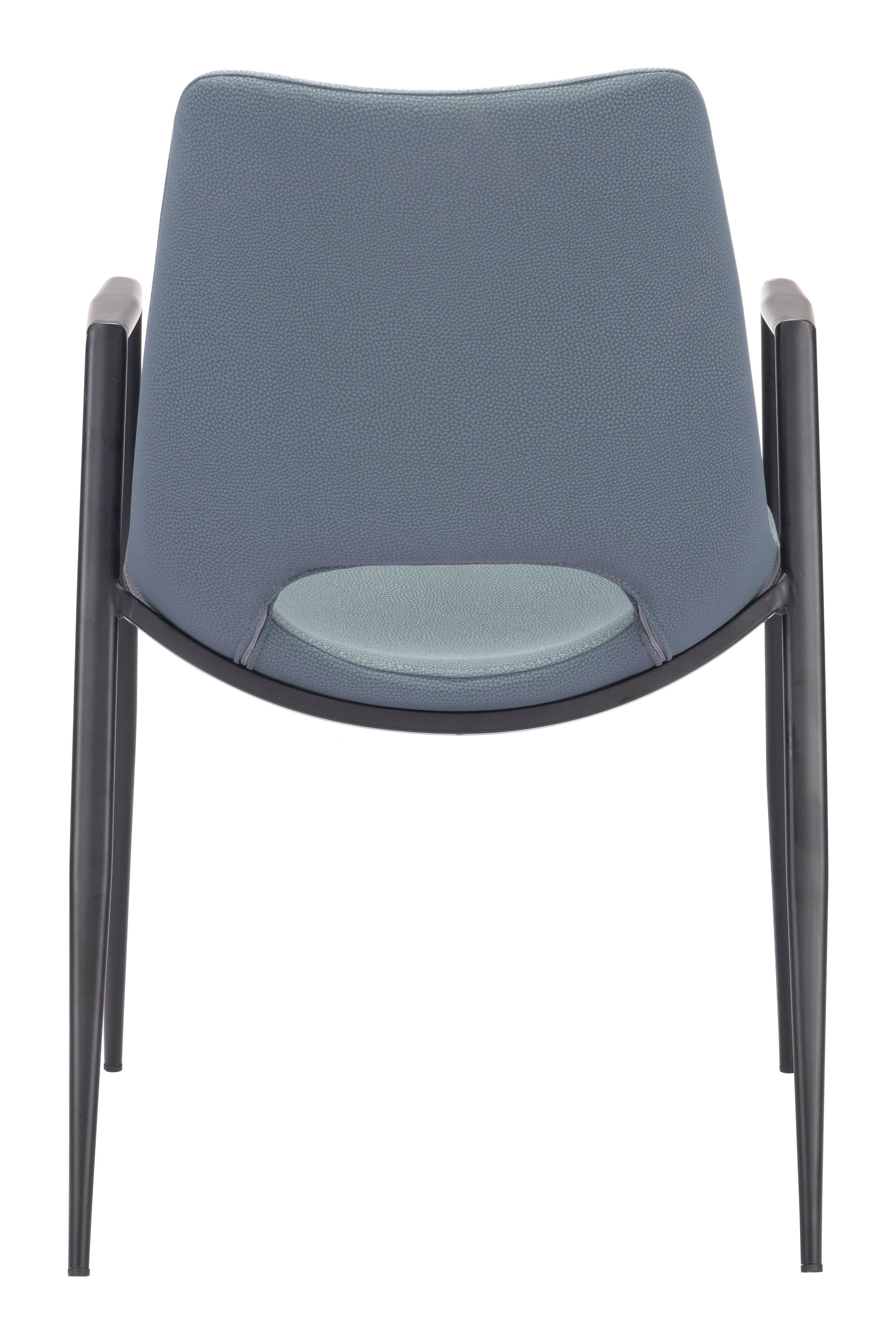 Alt View 2. Hivvago - Desi Dining Chair (Set of 2) Azure Gray - Azure Gray.