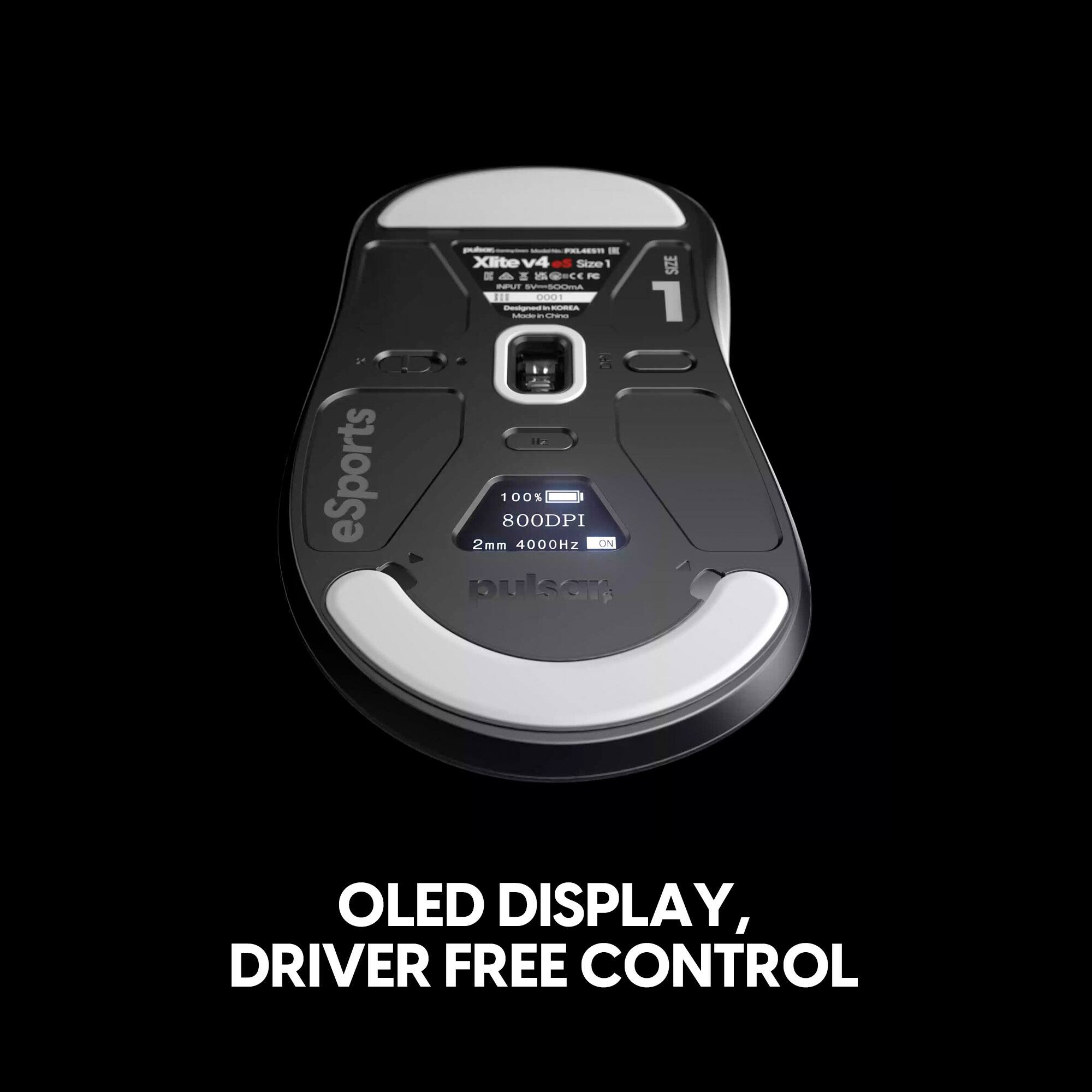 Pulsar Xlite V4 eS Mini Wireless Gaming Mouse Wireless Black