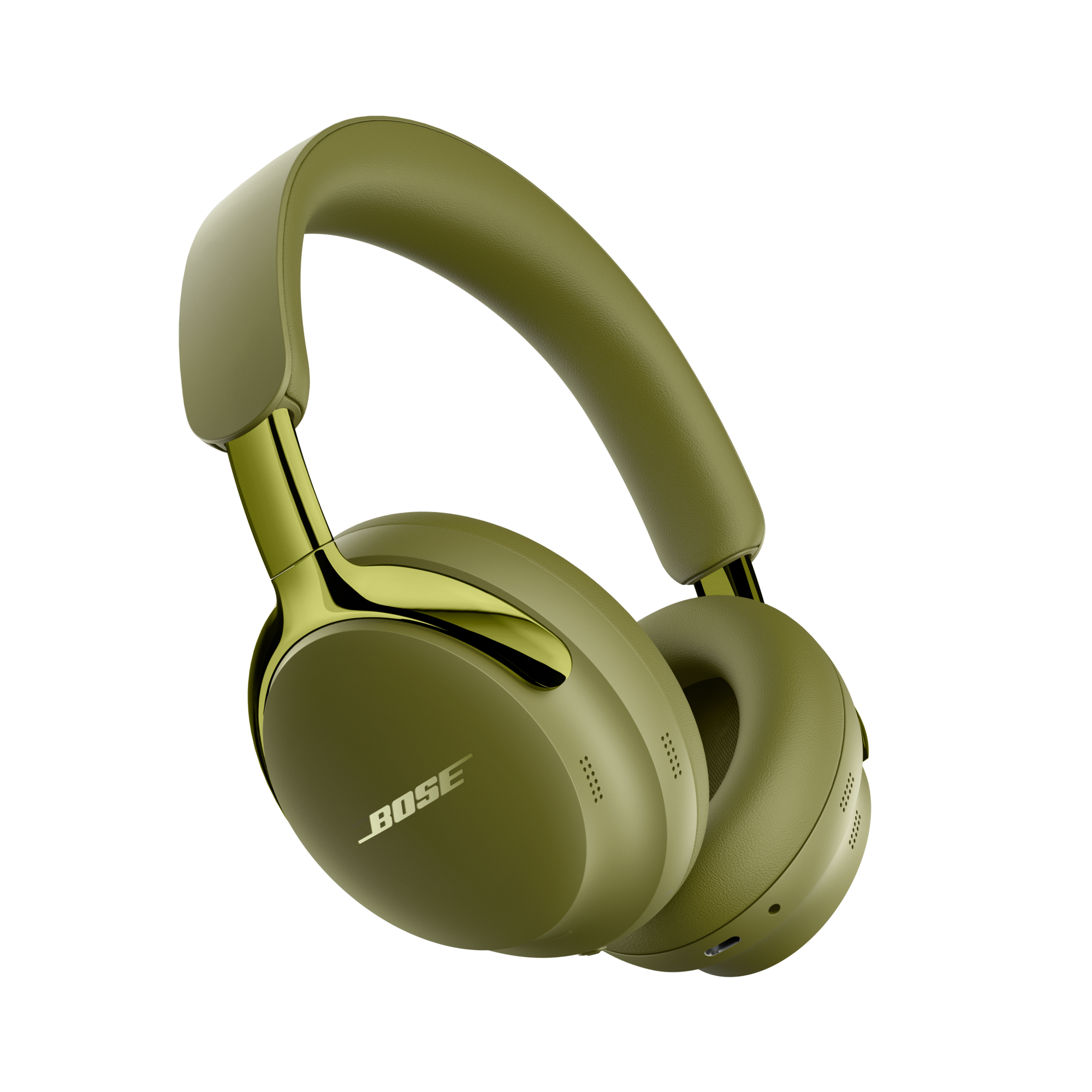 Front. Bose - Bose QuietComfort Ultra Headphones (2nd Gen) Wireless Noise Cancelling Over-Ear Headphones with Immersive Audio - Olive Green.