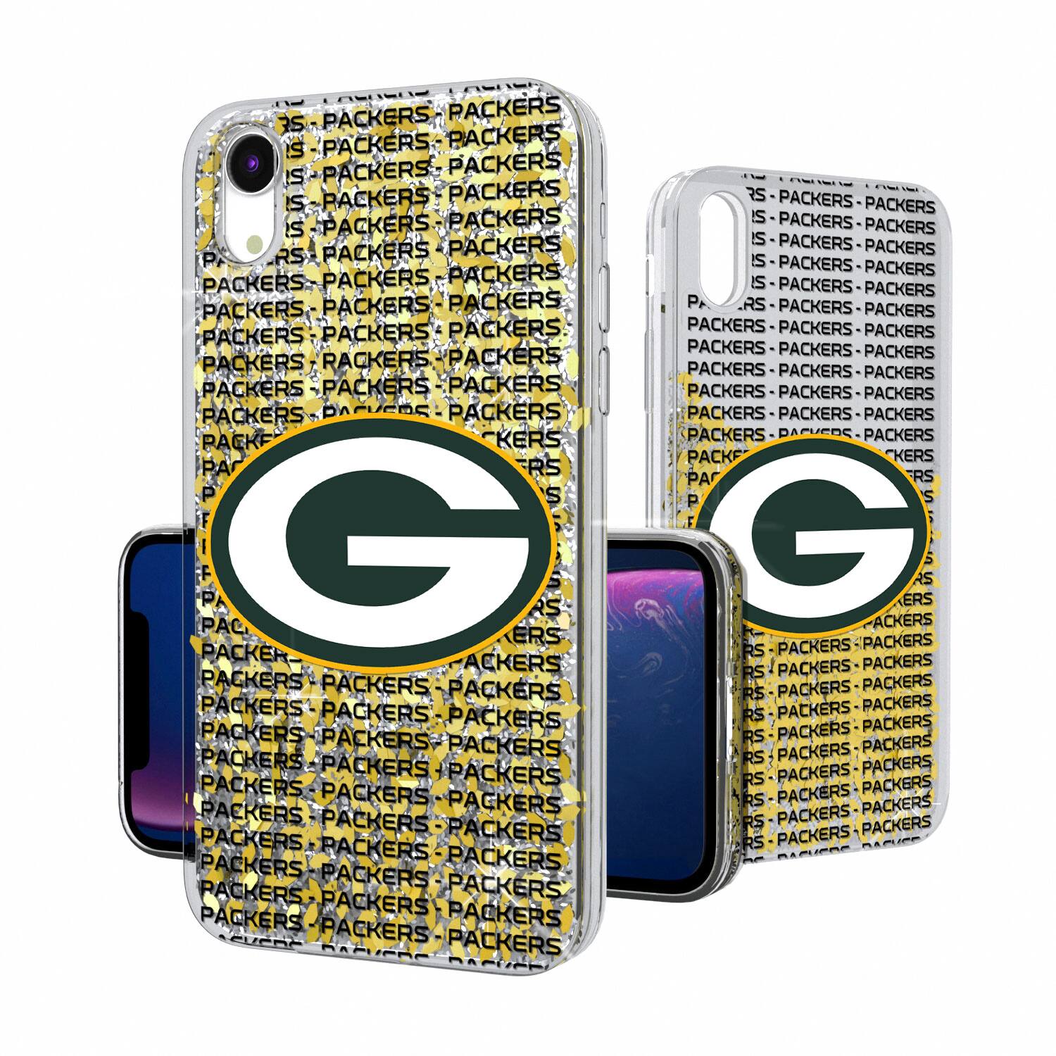 Keyscaper - NFL - Green Bay Packers iPhone Text Backdrop Design Glitter Case - 14 - Multicolor price history on PriceWatchPro