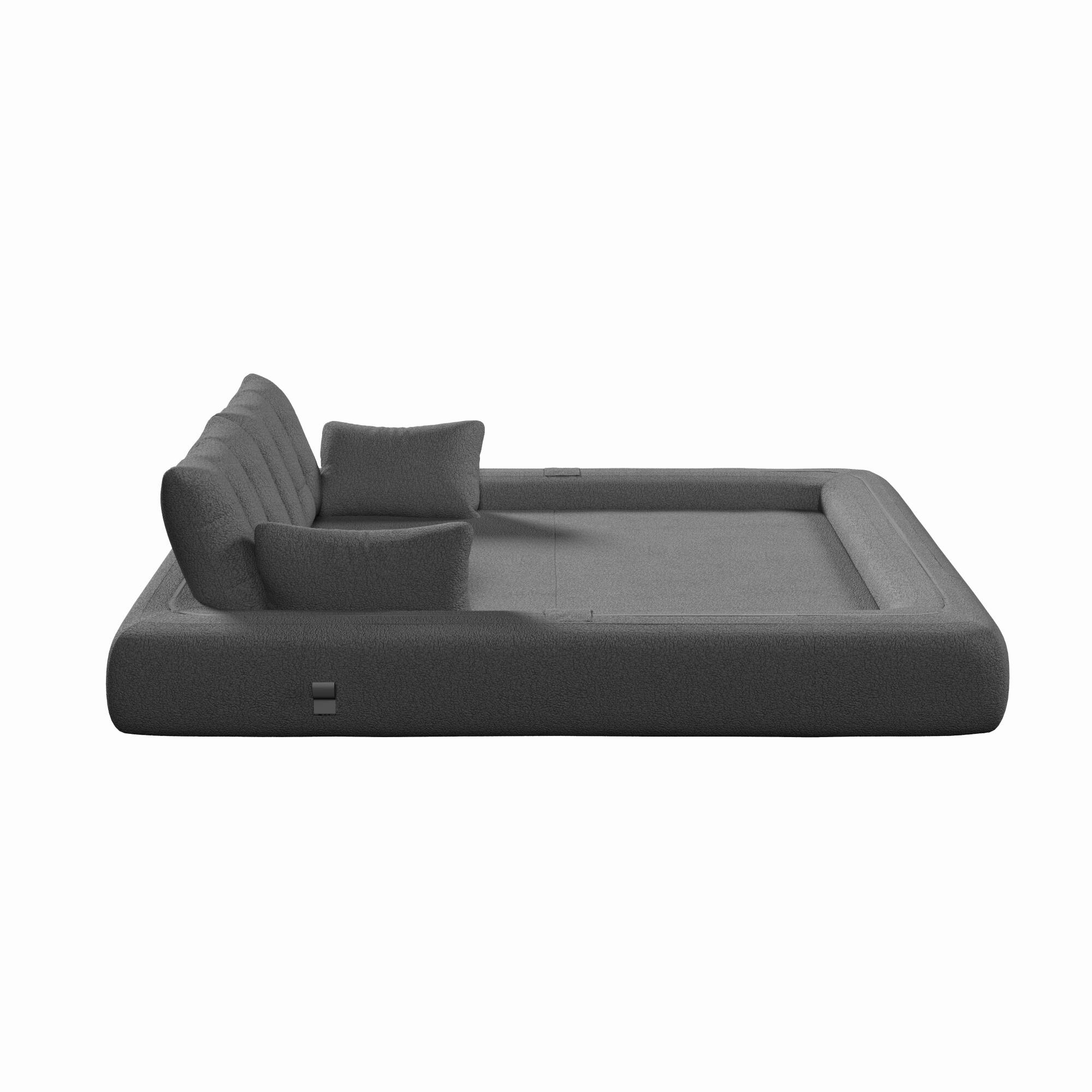 Alt View 10. GOODSILO - Multi-Functional Floor Sofa Bed | Versatile Seating & Sleeper with Removable Pillows for Modern Spaces - Grey.