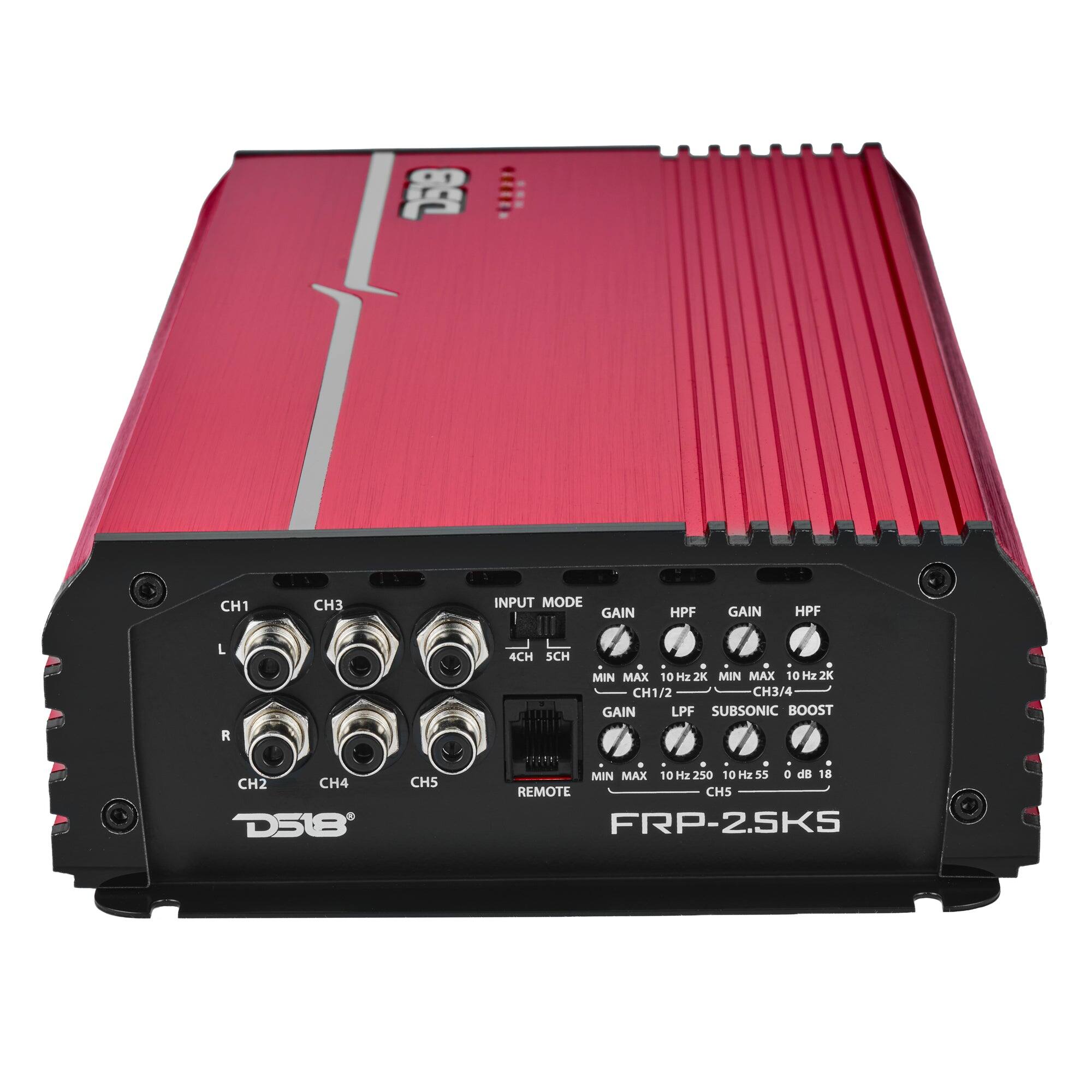 D58  
CH1  
CH3  
INPUT MODE  
GAIN  
HPF  
GAIN  
HPF  
L  
4CH 5CH  
MIN MAX 10Hz2K  
MIN MAX 10Hz2K  
CH1/2 CH3/4  
GAIN LPF SUBSONIC BOOST  
R  
CH2 CH4  
D518  
CH5  
MIN MAX 10Hz250 10Hz55 0 dB 18  
REMOTE  
CH5  
FRP-2.5KS