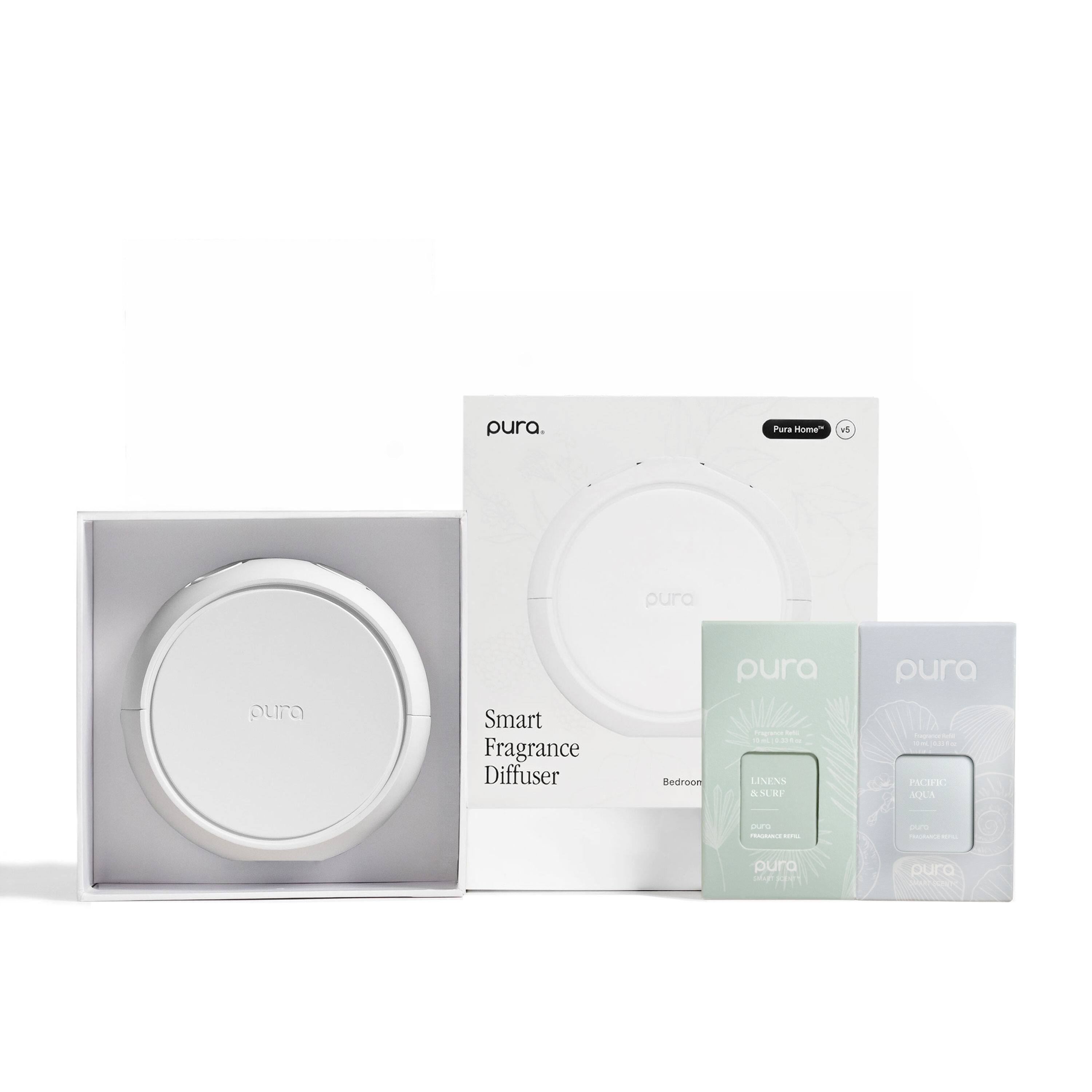 pura Home  
pura Smart Fragrance Diffuser  
pura Bedroom LINENS & SURF  
pura PACIFIC AQUA
