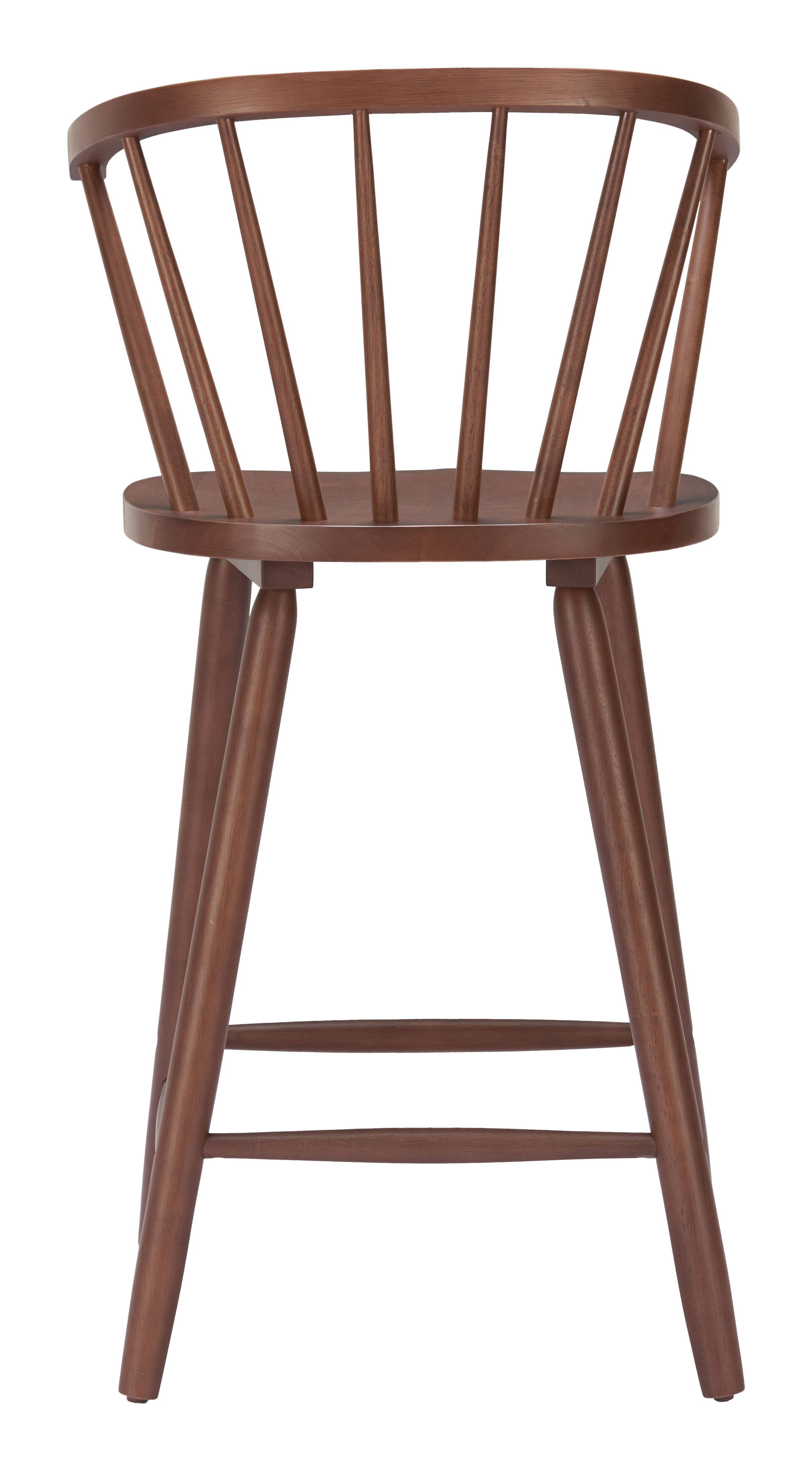 Angle. Hivvago - Stenger Counter Stool (Set of 2) Walnut - Walnut.