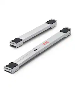 VEVOR - Heavy Duty Furniture Appliances Rollers, 660 lbs Total Load, Extendable Appliance Rollers Mobile Washing Machine Base - Gray