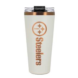 Great American Products - Pittsburgh Steelers 30oz. Big Slim Tumbler - Cream