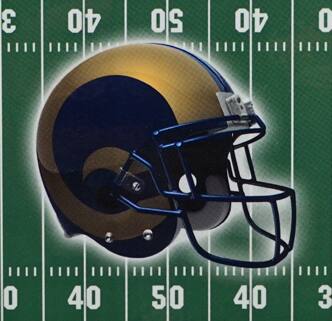 Alt View 3. Baby Depot - St Louis Rams Classic 2 Track Wooden Field Shaped Cribbage Board & Pegs - Multi.