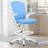 Left. Brick Attic - Drafting Chair, Tall Office Chair Ergonomic Desk Chair, Task Rolling Chair with Adjustable Flip-up Armrests Foot Ring - Sky Blue.
