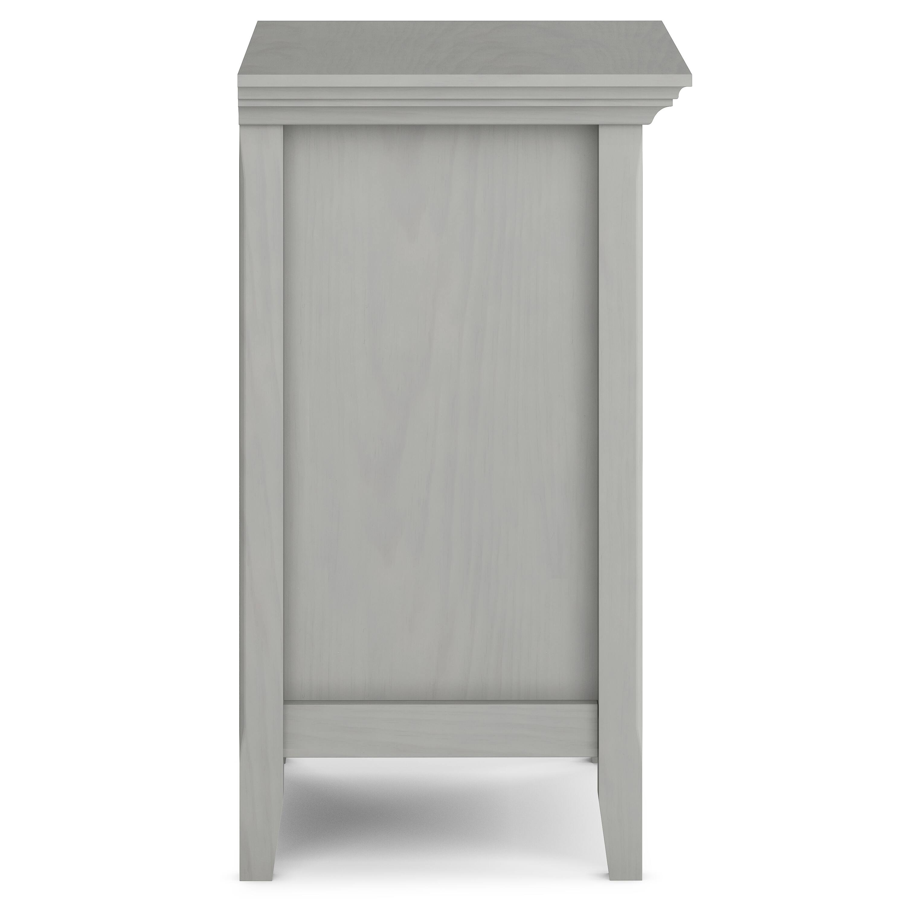 Alt View 12. Simpli Home - Amherst Bedside Table - Fog Grey.