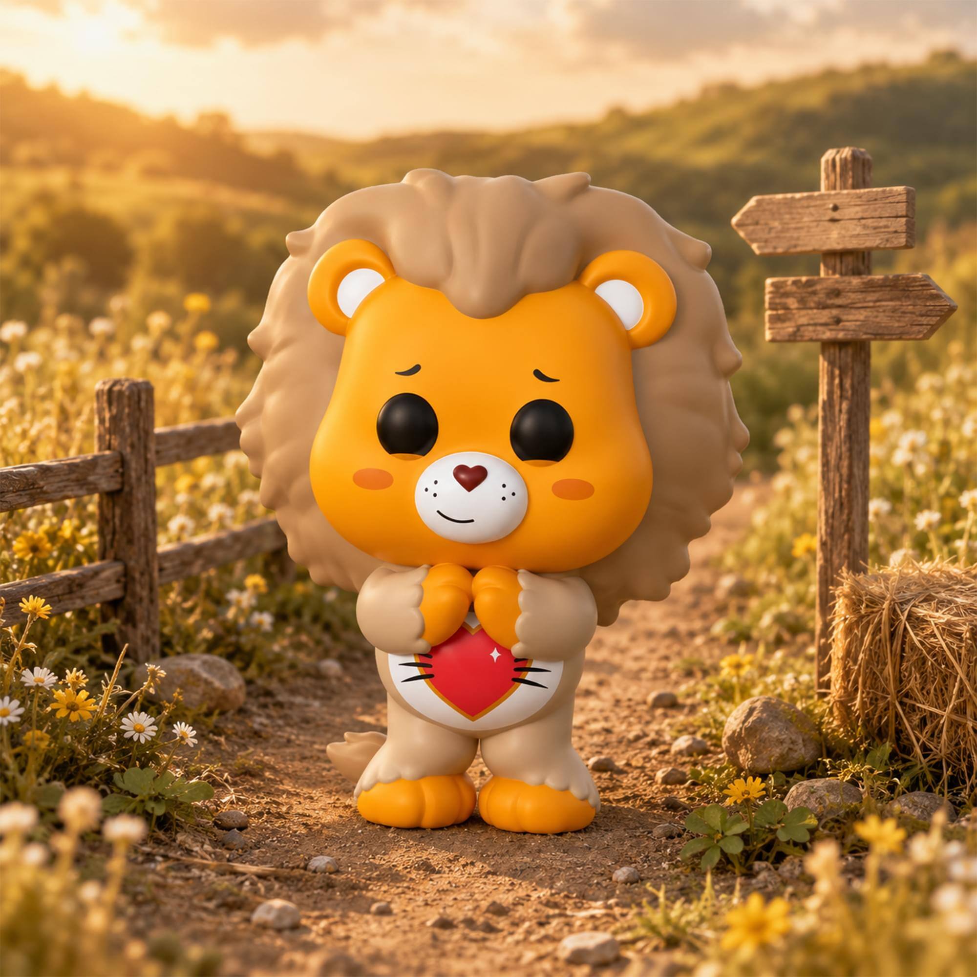 Alt View 2. Funko - Funko POP! Movies: Wicked x Care Bears - Tenderheart Bear as the Cowardly Lion   - COLLECTIBLES - Multicolor.